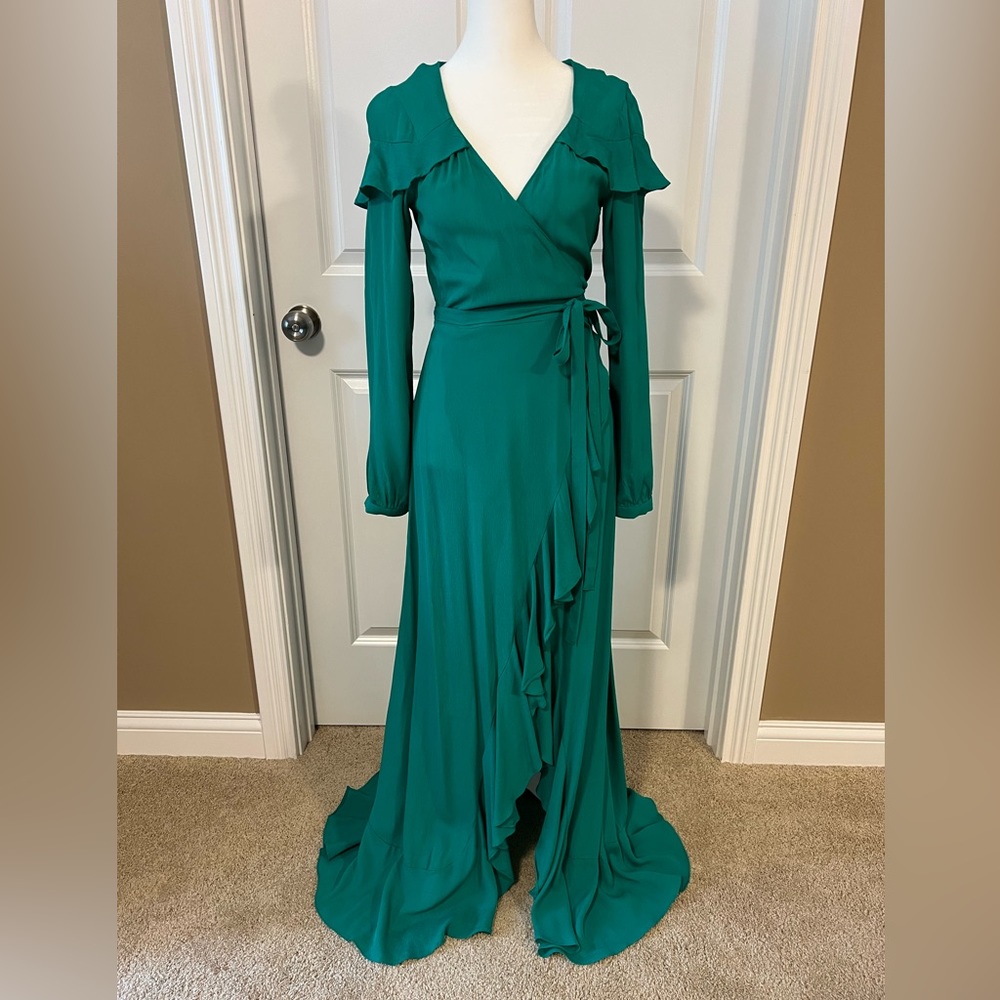 ASOS open back maxi wrap dress